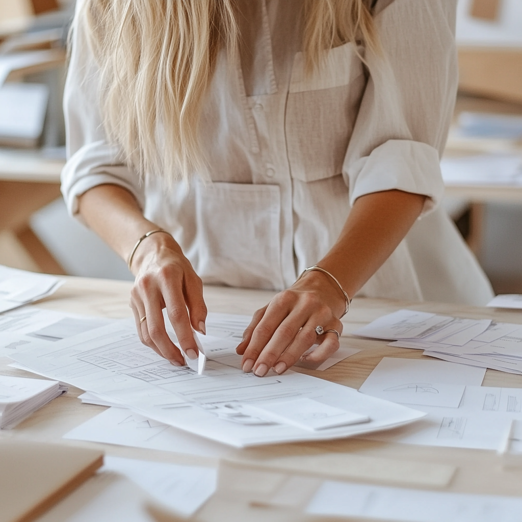 02judy_Close-up_of_a_blonde_womans_hands_arranging_papers_on_a__0f6d86a7-f065-4c9b-9dcd-7966e9311dbc